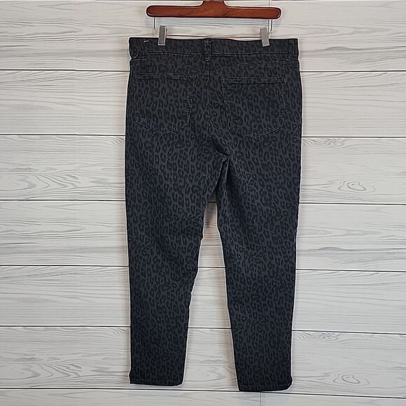 Wit & Wisdom leopard print slim fit ankle pants Women's Size 12 - Picture 7 of 13